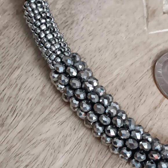 Vintage Cookie Lee statement choker necklace, 18"  W/extender - Picture 4 of 6